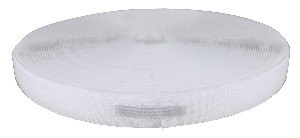 1" Self-Adhesive Hook Material, 25 Yard Dispenser Box, White