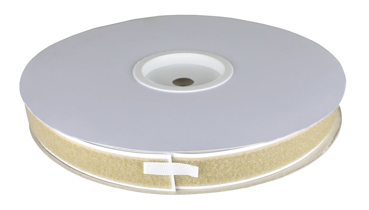 1" Self-Adhesive Loop Material, 25 Yard Dispenser Box, Tan