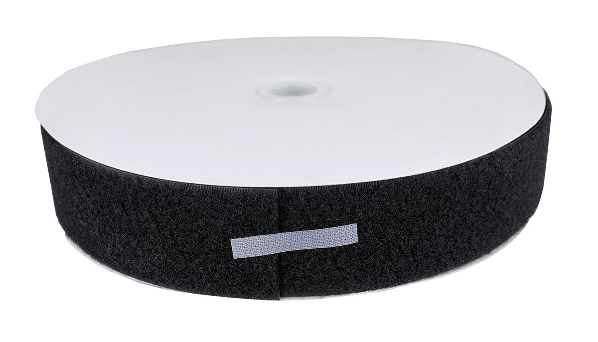 2" Loop Material, 25 Yard Dispenser Box, Black