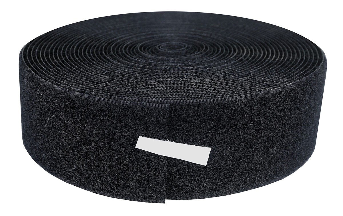 2" Loop Material, 10 Yard, Black