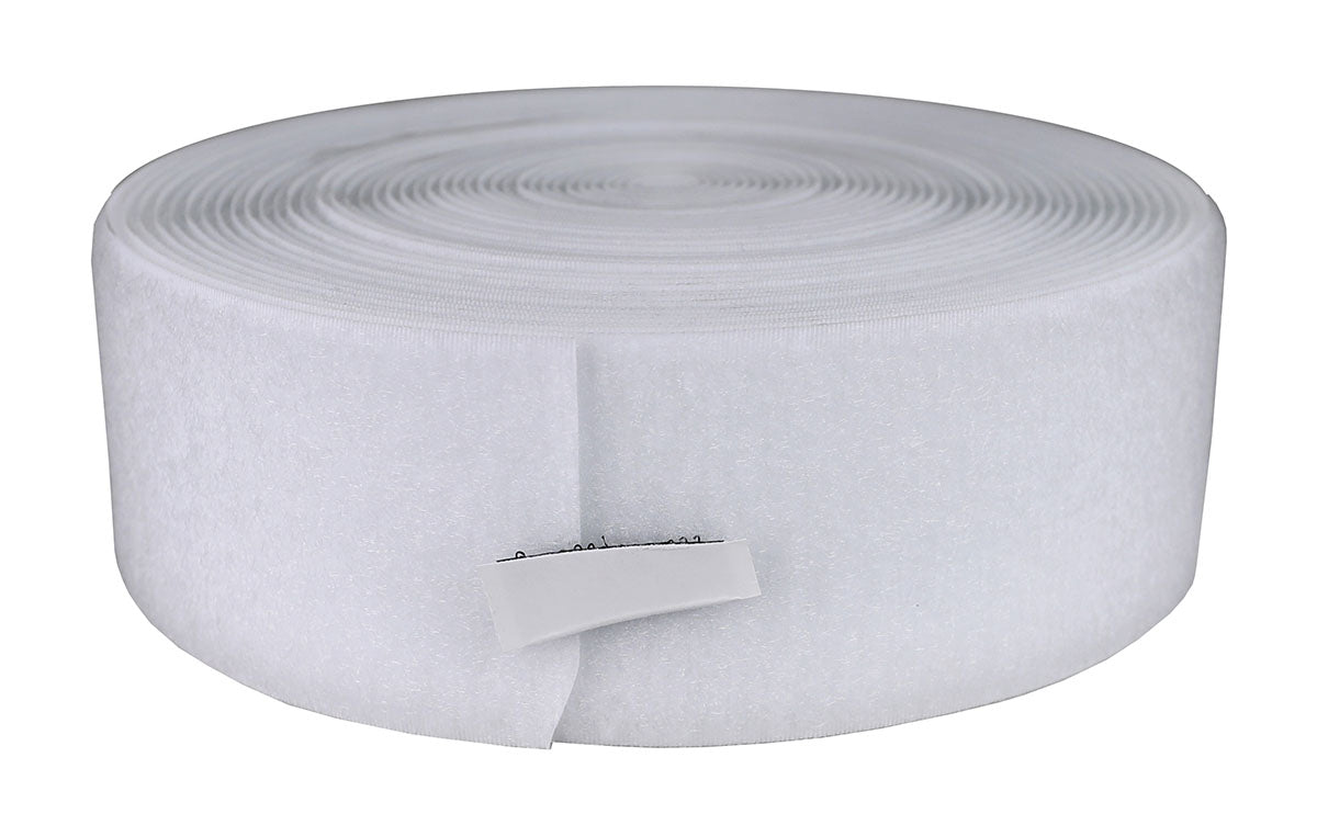 2" Loop Material, 10 Yard, White
