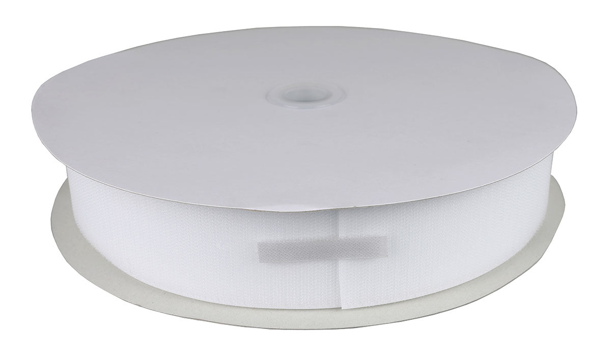 2" Self-Adhesive Hook Material, 25 Yard Dispenser Box, White