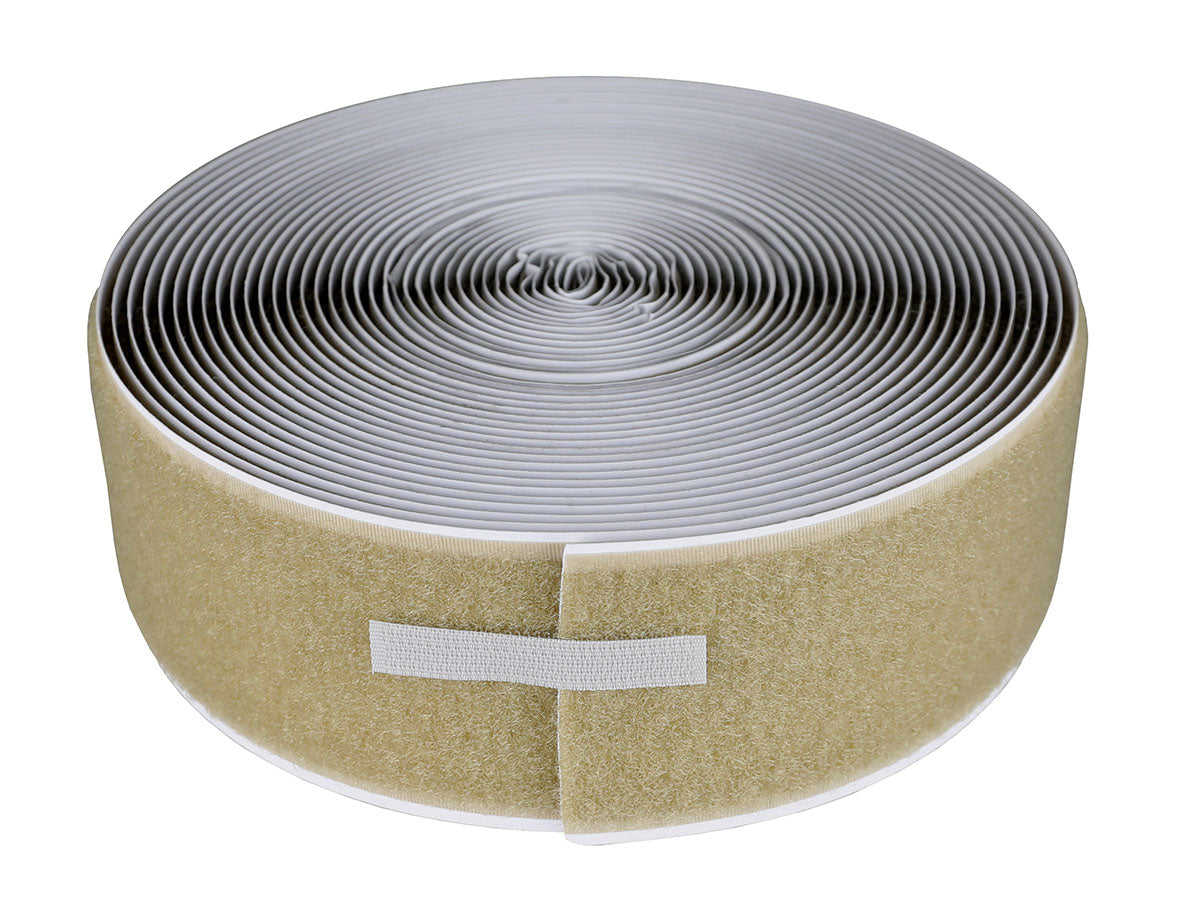2" Self-Adhesive Loop Material, 10 Yard Dispenser Box, Tan