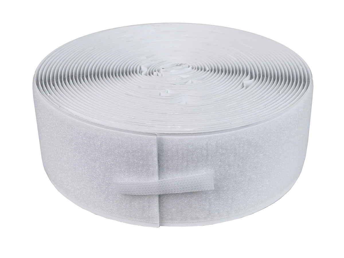 2" Self-Adhesive Loop Material, 10 Yard Dispenser Box, White