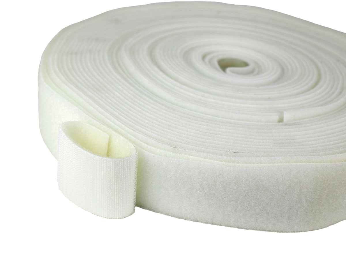 2-Sided Hook/Loop - 2" X 25 Yard - White