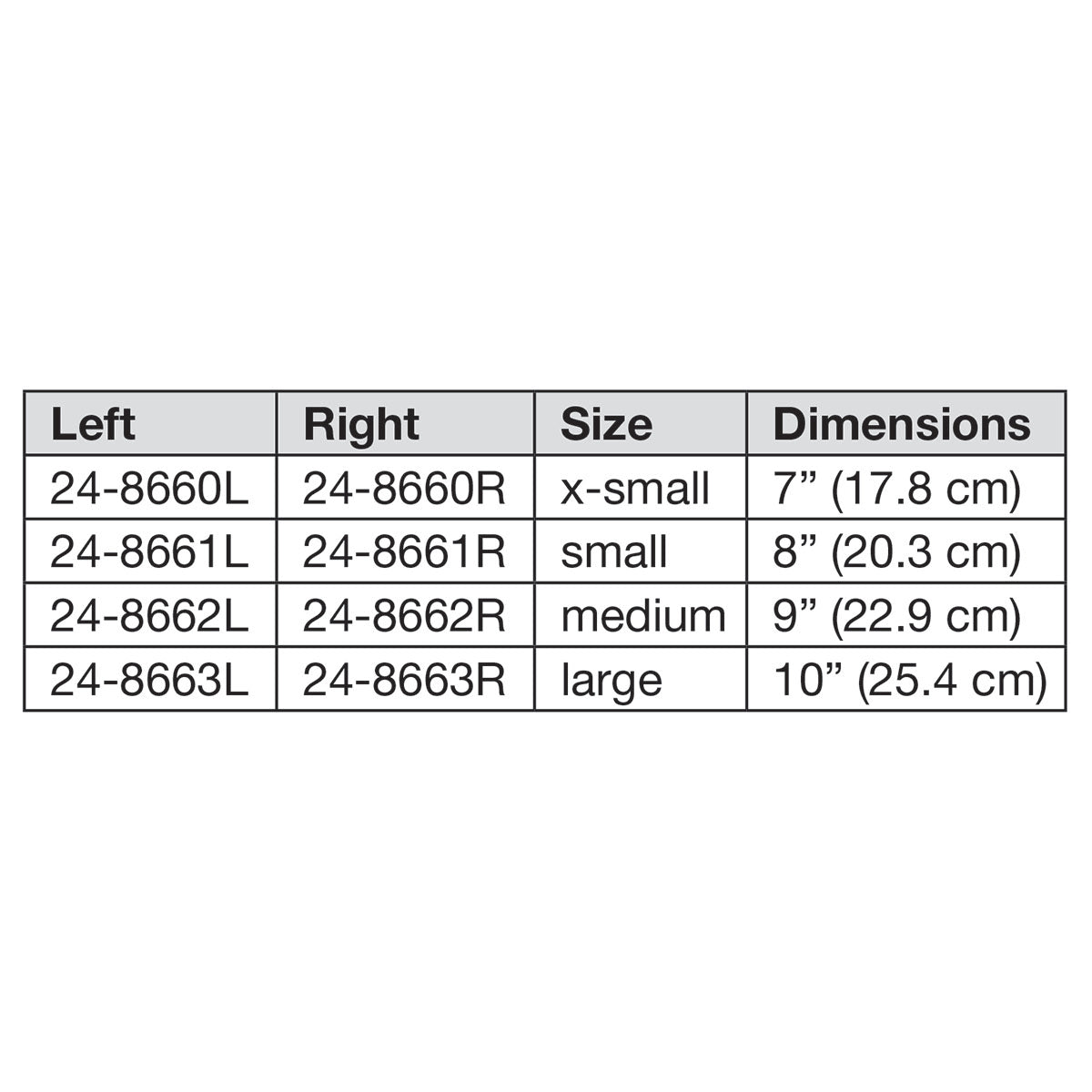 Hatch Edema Glove, 3/4 Finger over the wrist, Left, Large