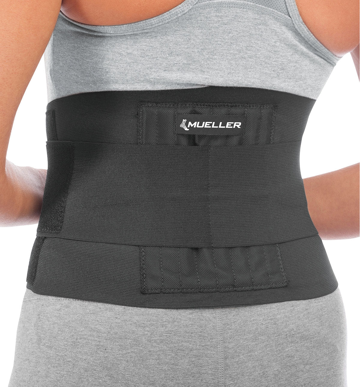 Mueller Adjustable Back Brace, Black, OSFM