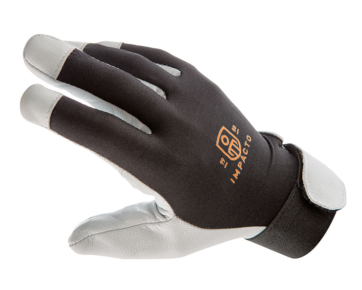 Impacto Anti-Vibration Air Glove, Nylon Lycra with Pearl Leather, Full Finger, Small