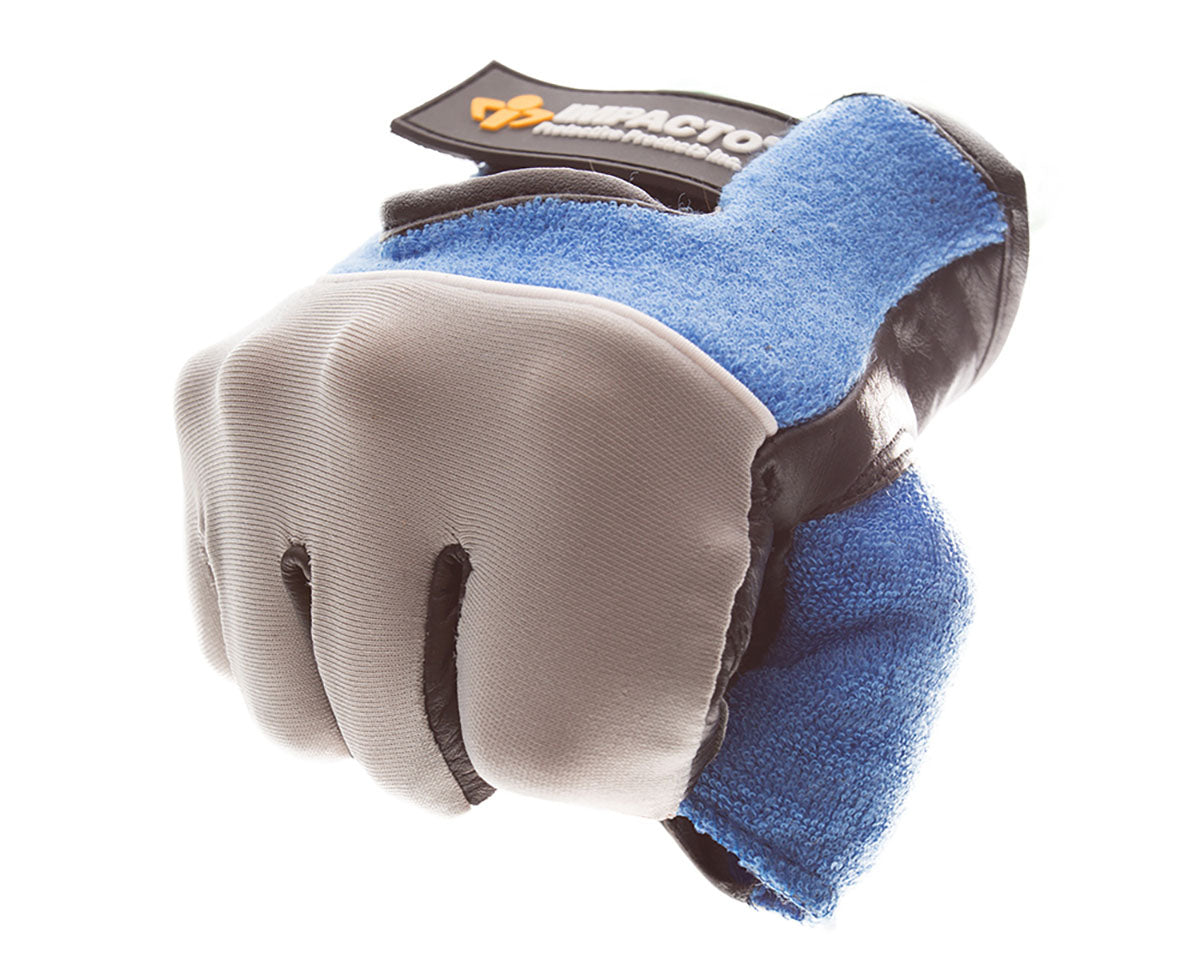 Impacto Gel Work Glove, Leather, Half Finger, XX-Large