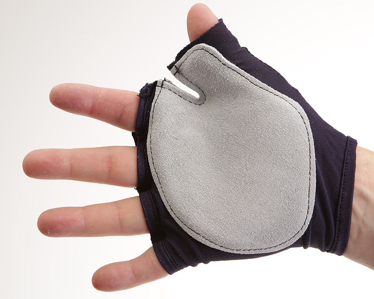 Impacto Anti-Impact Tool Grip Glove, Nylon Lycra with Suede Leather, Fingerless, Medium