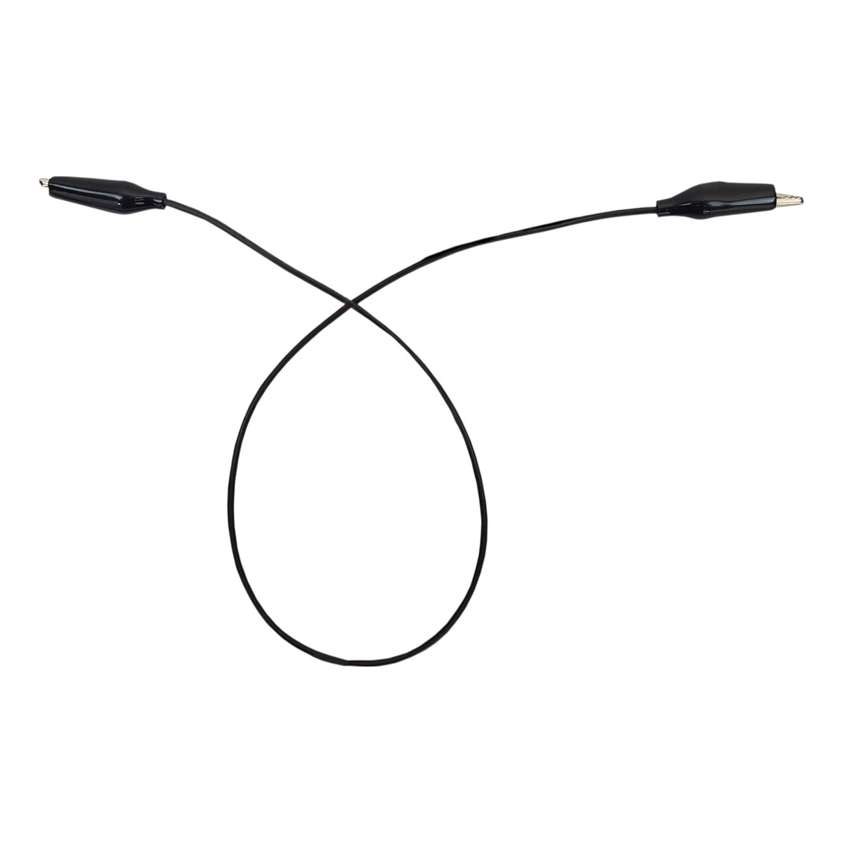 Connector Cord, 24", Alligator to Alligator, Black. Pack of 10