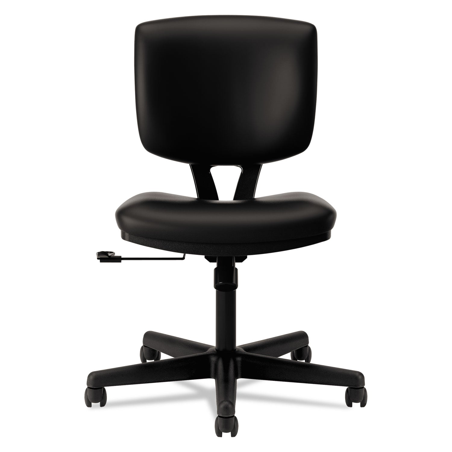 Black Seat Color - Bonded Leather Seat Material - Black Back Color - Bonded Leather Back Material - Black Frame Color - Low Back - 5-star Base - Black - 1 Each