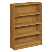 HON 1870 Series Bookcase, 4 Shelves, 36"W x 48.38"H x 11.50"D, Laminate, Harvest, 1 Each