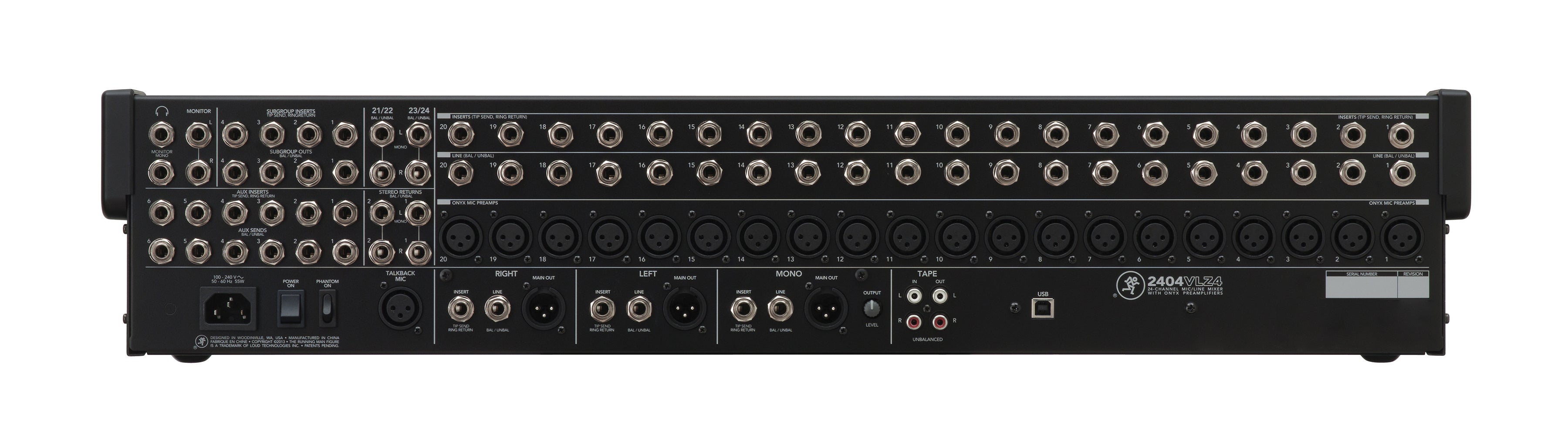 Mackie 2404VLZ4 24-Channel 4-bus FX Mixer  USB