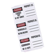 Write-on Padlock Labels