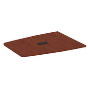 OfficeSource Conference/Multi-Purpose Tables 60.5" Half Boat Shape Top (Top Only) - Cherry