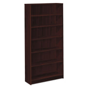 72.6" Height x 36" Width x 11.5" Depth - 6 Shelve(s) - Finish: Mahogany - 1 Each