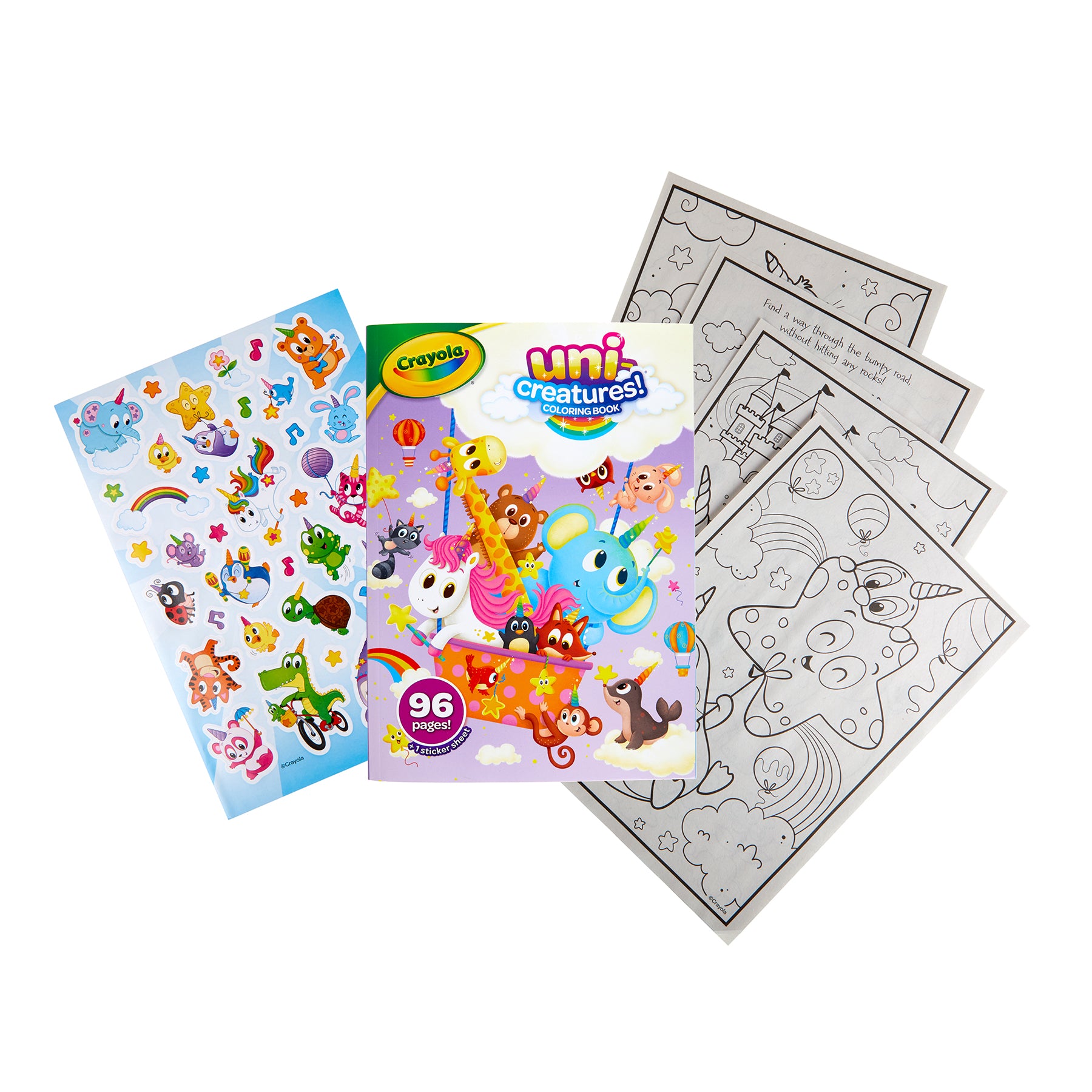 Coloring Book, Uni-Creatures, 96 Pages