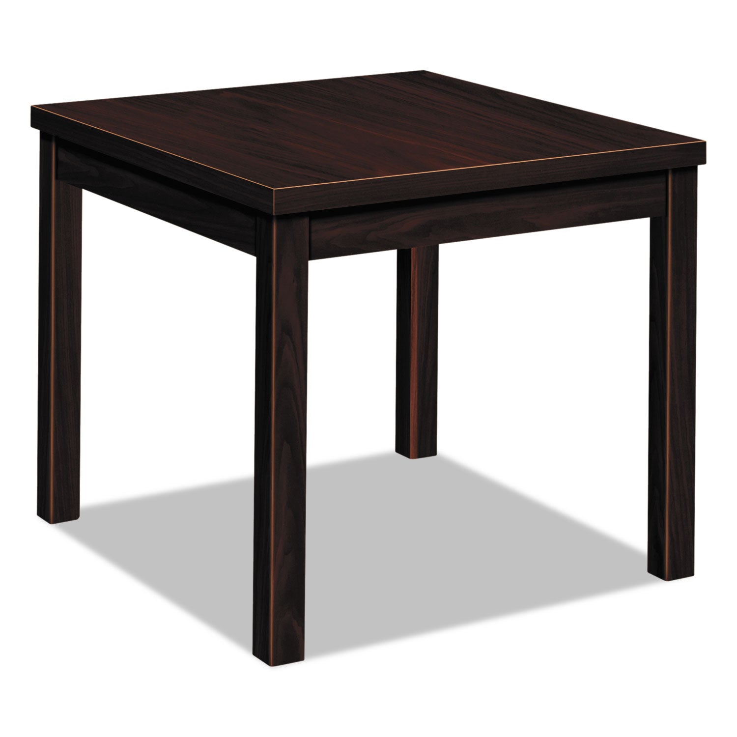 20" Height x 24" Width x 24" Depth - Flat Edge - Finish: Mahogany - 1 Each