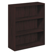 43.4" Height x 36" Width x 13.1" Depth - 3 Shelve(s) - Flat Edge - Finish: Mahogany - 1 Each