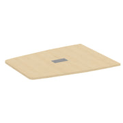 OfficeSource Conference/Multi-Purpose Tables 60.5" Half Boat Shape Top (Top Only) - Maple