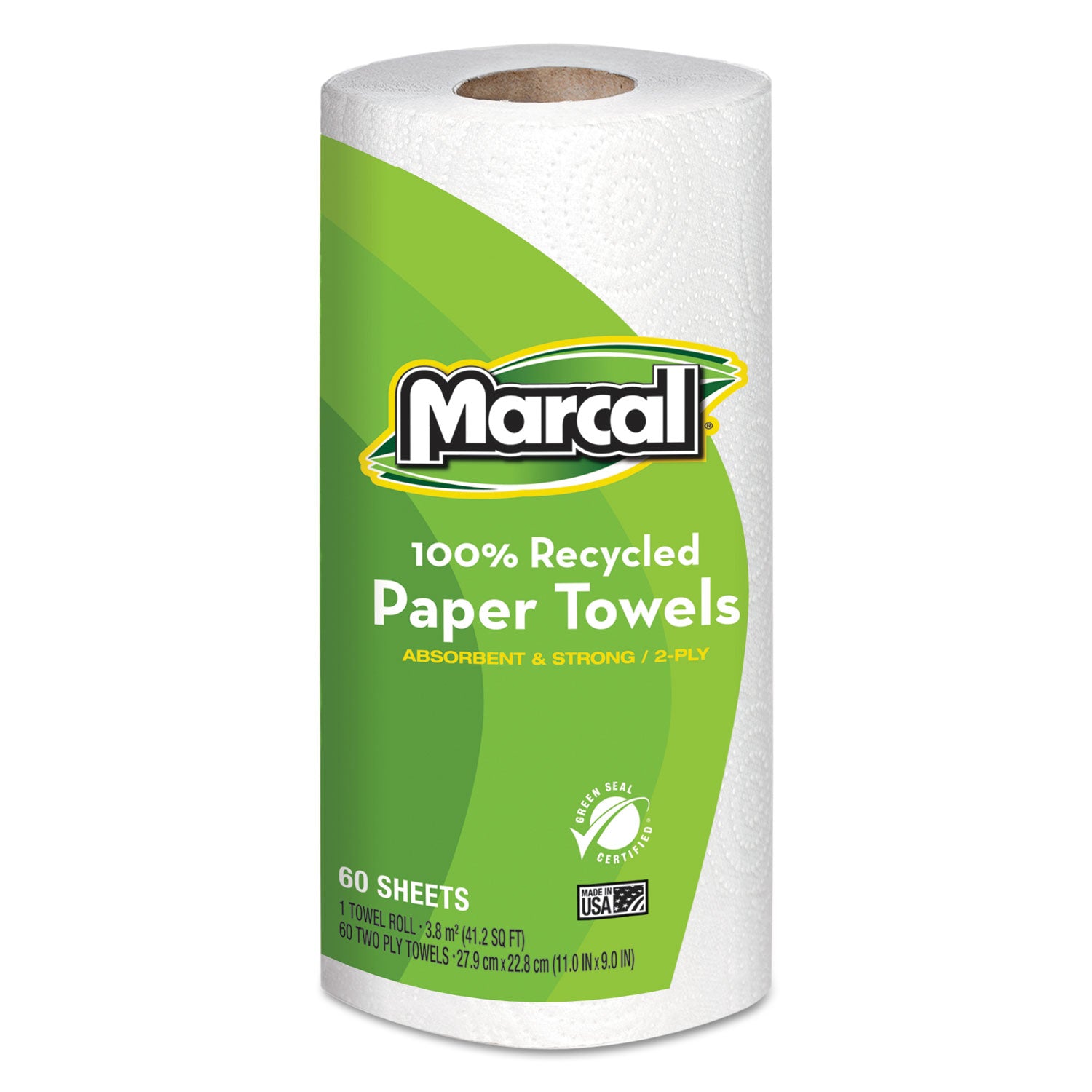 2 Ply - 11" Width x 9" Length - 60 Sheets/Roll - White - 15 / Carton