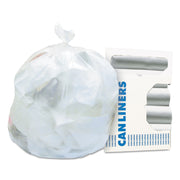 Heritage High Density 16.0 Mic Liners - 45 gal Capacity - 48" Length x 40" Width x 0.63 mil (16 Micron) Thickness - High Density - Natural - High-density Polyethylene (HDPE) - Can - 25/Roll - 10 / Carton