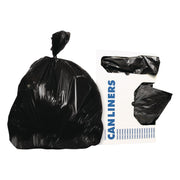 Linear Low-Density Can Liners, 30 Gal, 0.5 Mil, 30" X 36", Black, 250/carton