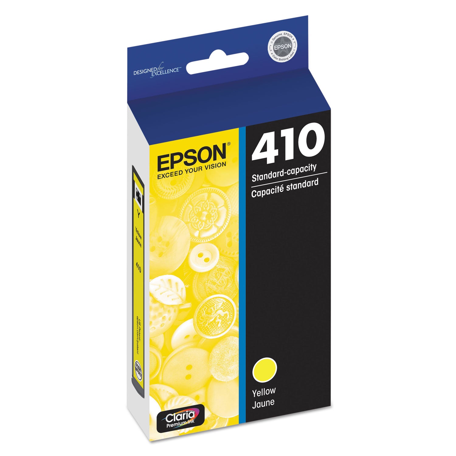 Epson Claria 410 Original Standard Yield Inkjet Ink Cartridge - Yellow - 1 Each
