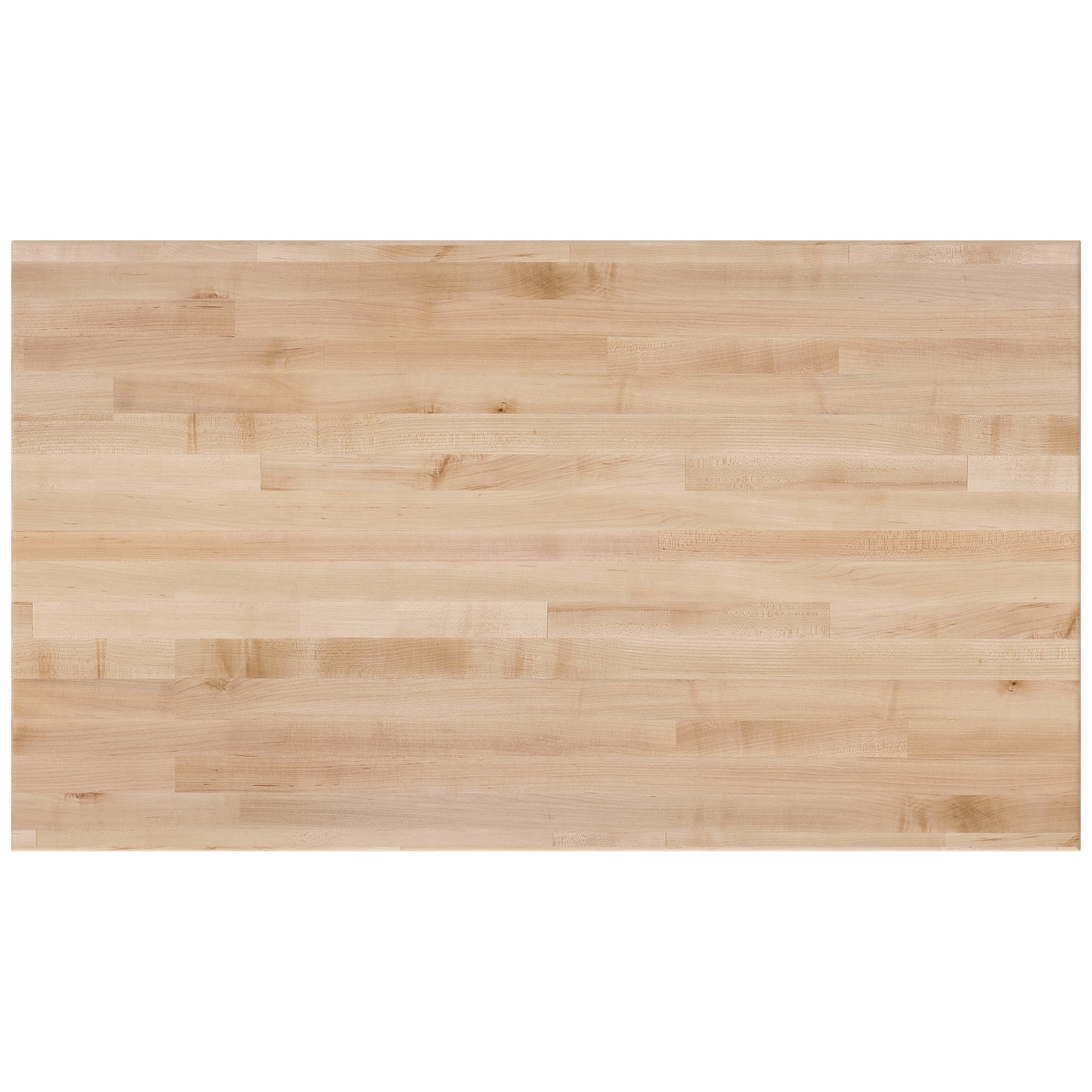 NPS® Aero-Lift Table, Wood Frame, 24" x 42", Butcherblock Top, Surface Color: Maple, Frame Color: Black (Optional Book Compartment Add On)