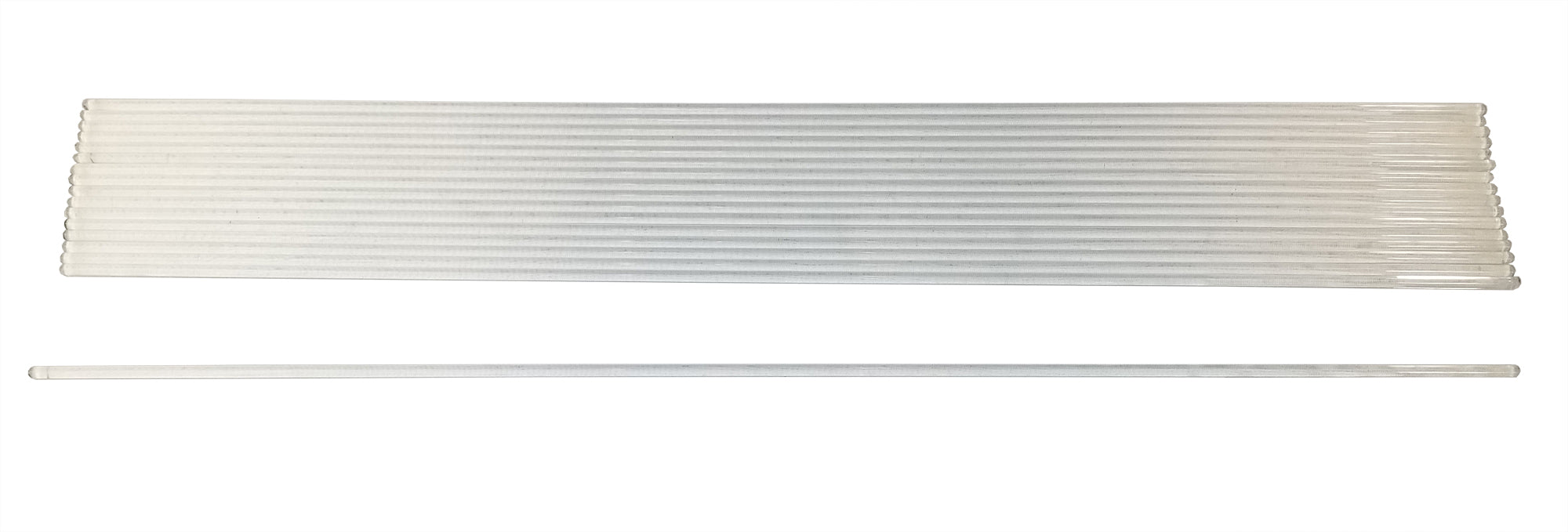 Rod Flint Glass 5mm x 24 inches. 1 pound pack.