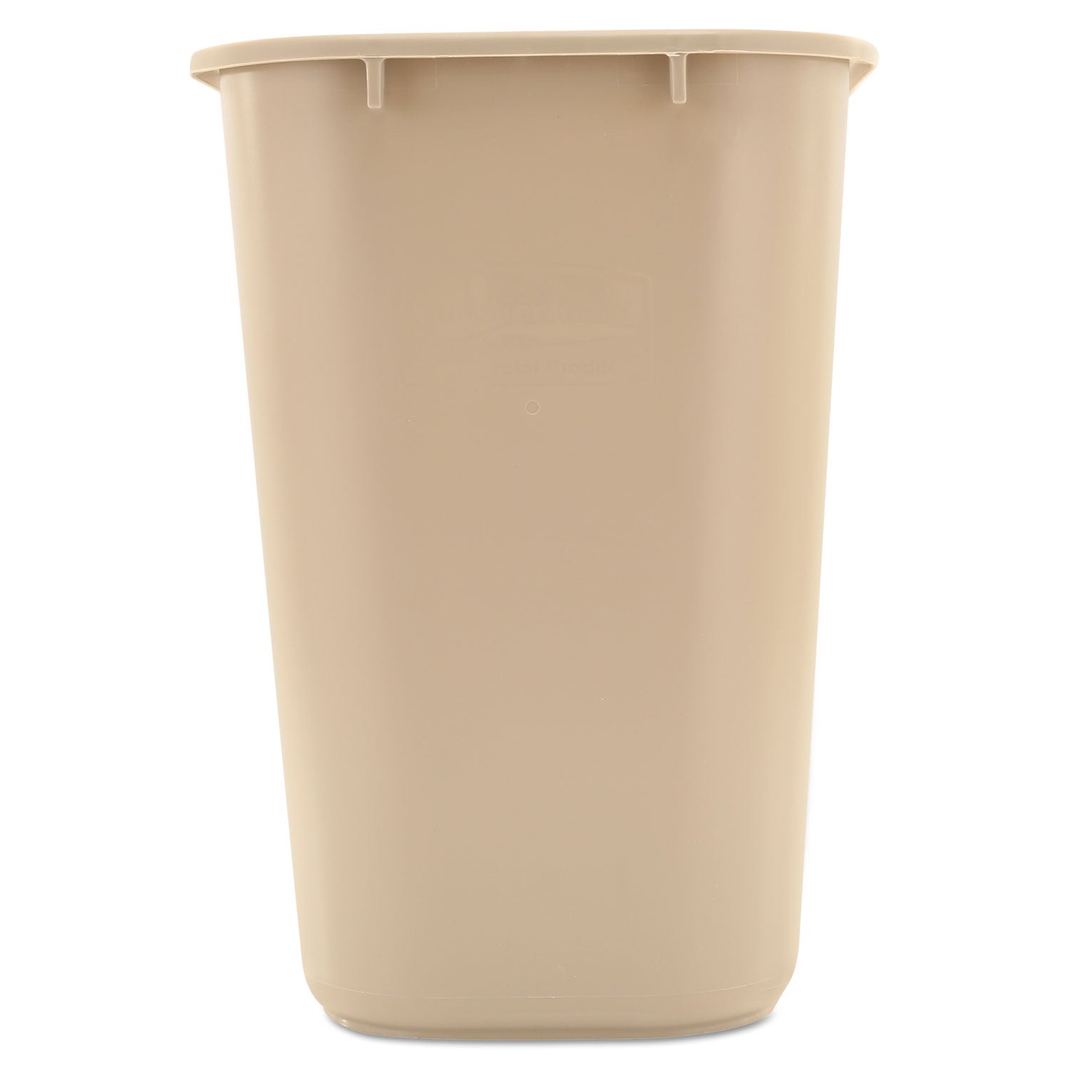 Rubbermaid Commercial 28 QT Medium Deskside Wastebasket - 7 gal Capacity - Rectangular - Durable, Dent Resistant, Rust Resistant, Easy to Clean - 15" Height x 10.5" Width x 14.5" Depth - Plastic - Beige - 1 Each