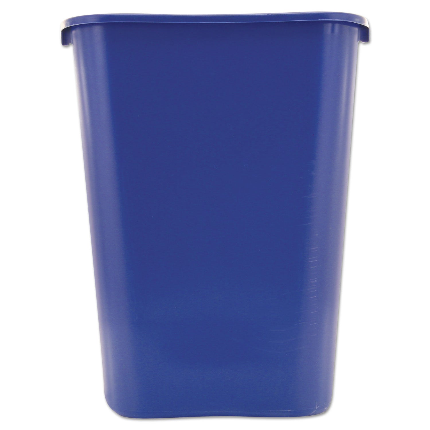 Deskside Recycling Container with Symbol, Large, 41.25 qt, Plastic, Blue