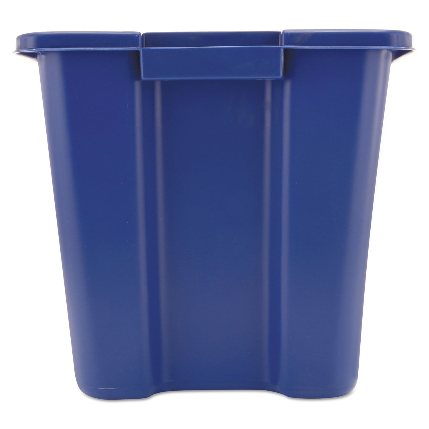 14 gal Capacity - Rectangular - 14.8" Height x 16" Width x 21" Depth - Polyethylene - Blue - 1 Each