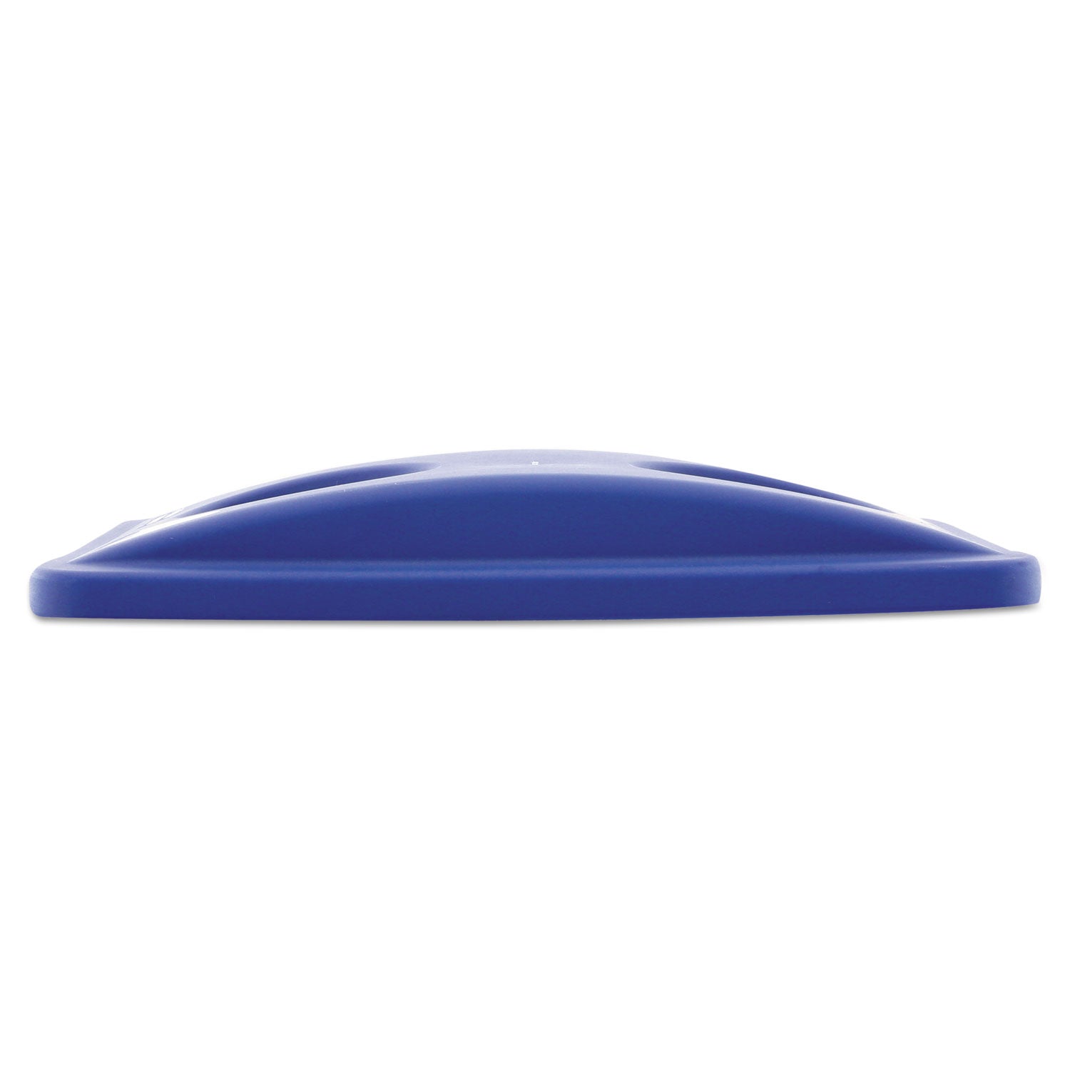 Rubbermaid Commercial Slim Jim Bottle/Can Recycling Top - Rectangular - Blue - 1 Each