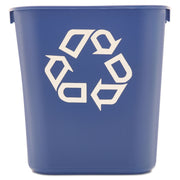3.25 gal Capacity - Rectangular - Compact, Durable - 12.1" Height x 8.2" Width x 11.4" Depth - Resin - Blue - 1 Each