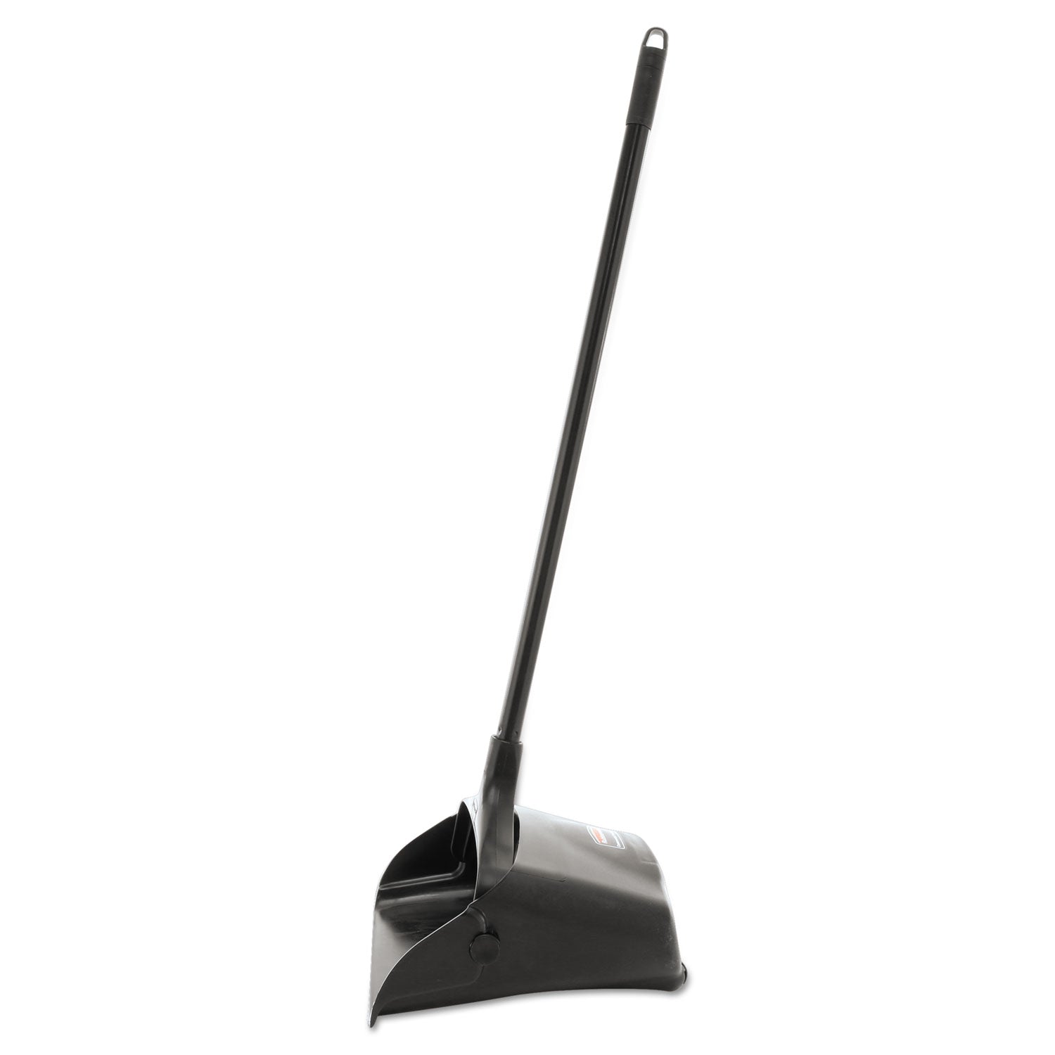 Rubbermaid Commercial LobbyPro Upright Dust Pan - 12.50" Wide - 31" Metal Handle - Plastic - Black - 1 Each