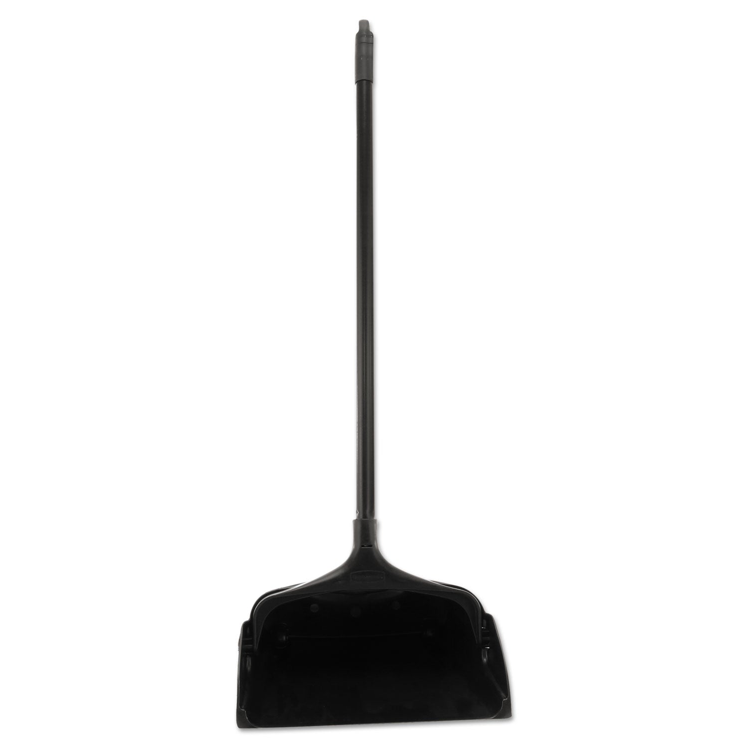 Rubbermaid Commercial LobbyPro Upright Dust Pan - 12.50" Wide - 31" Metal Handle - Plastic - Black - 1 Each