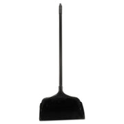 Rubbermaid Commercial LobbyPro Upright Dust Pan - 12.50" Wide - 31" Metal Handle - Plastic - Black - 1 Each