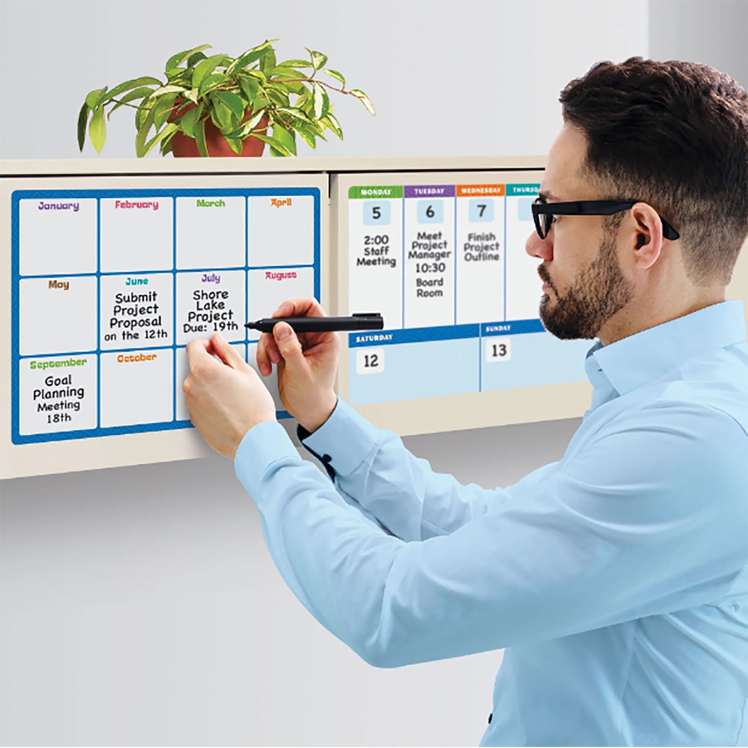 Wipe-Off Planner Sheets