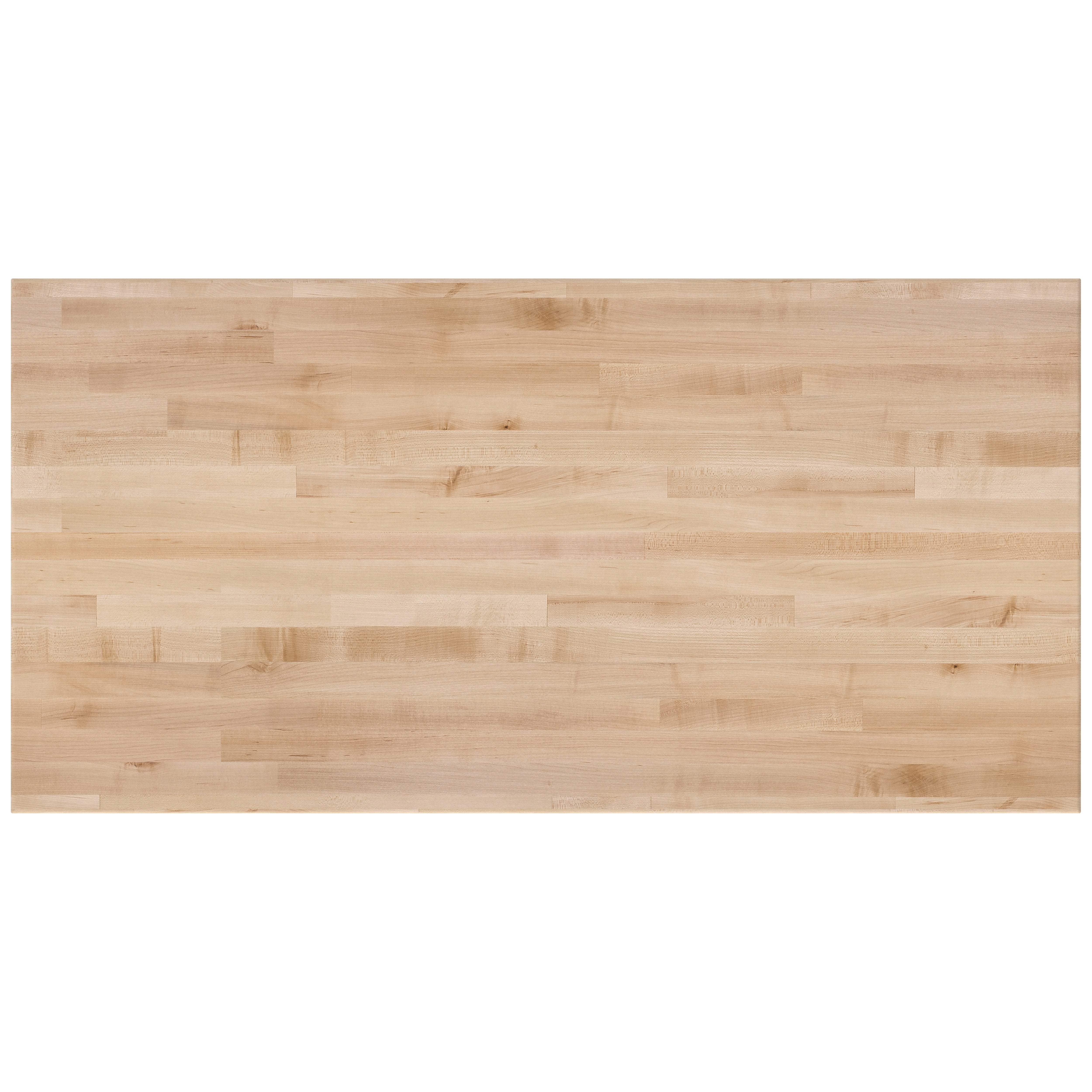 NPS® Aero-Lift Table, Signature Frame, 24" x 48", Butcherblock Top, Surface Color: Maple, Frame Color: Black