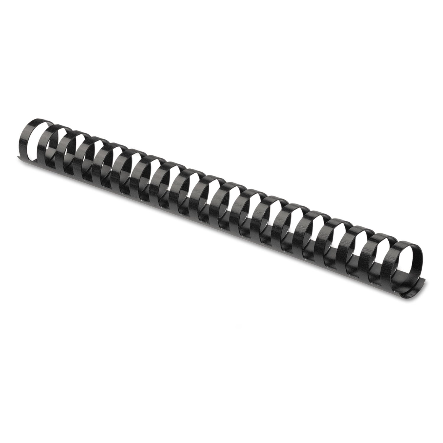 Fellowes Plastic Binding Combs - 1" Height x 11" Width x 1" Depth - 1" Maximum Capacity - 200 x Sheet Capacity - For Letter 8 1/2" x 11" Sheet - Round - Black - Plastic - 10 / Pack