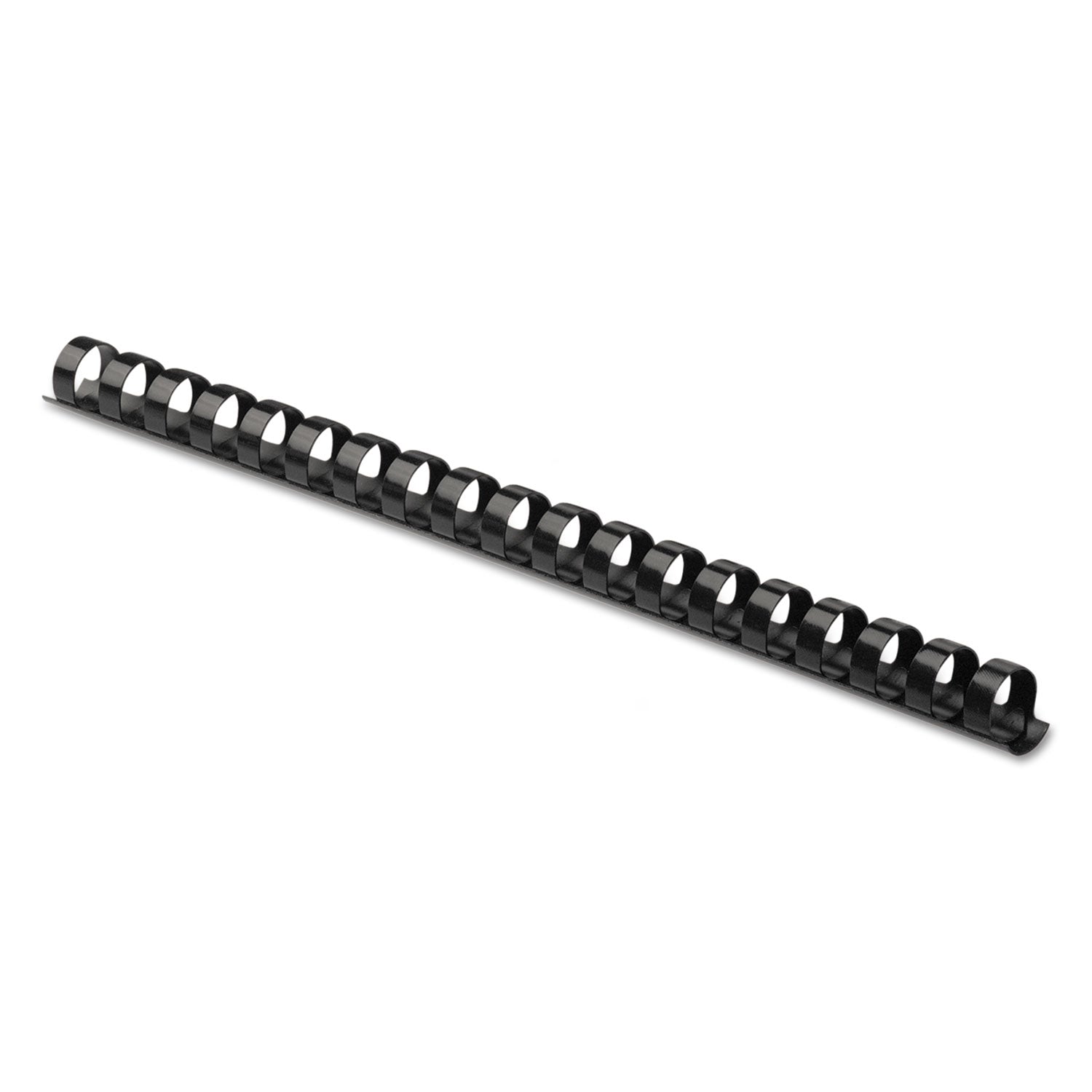 0.4" Height x 10.8" Width x 0.4" Depth - 0.37" Maximum Capacity - 55 x Sheet Capacity - For Letter 8 1/2" x 11" Sheet - 19 x Rings - Round - Black - Plastic - 1 Pack