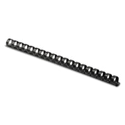 0.6" Height x 10.8" Width x 0.6" Depth - 0.62" Maximum Capacity - 120 x Sheet Capacity - For Letter 8 1/2" x 11" Sheet - Round - Black - Plastic - 1 Pack