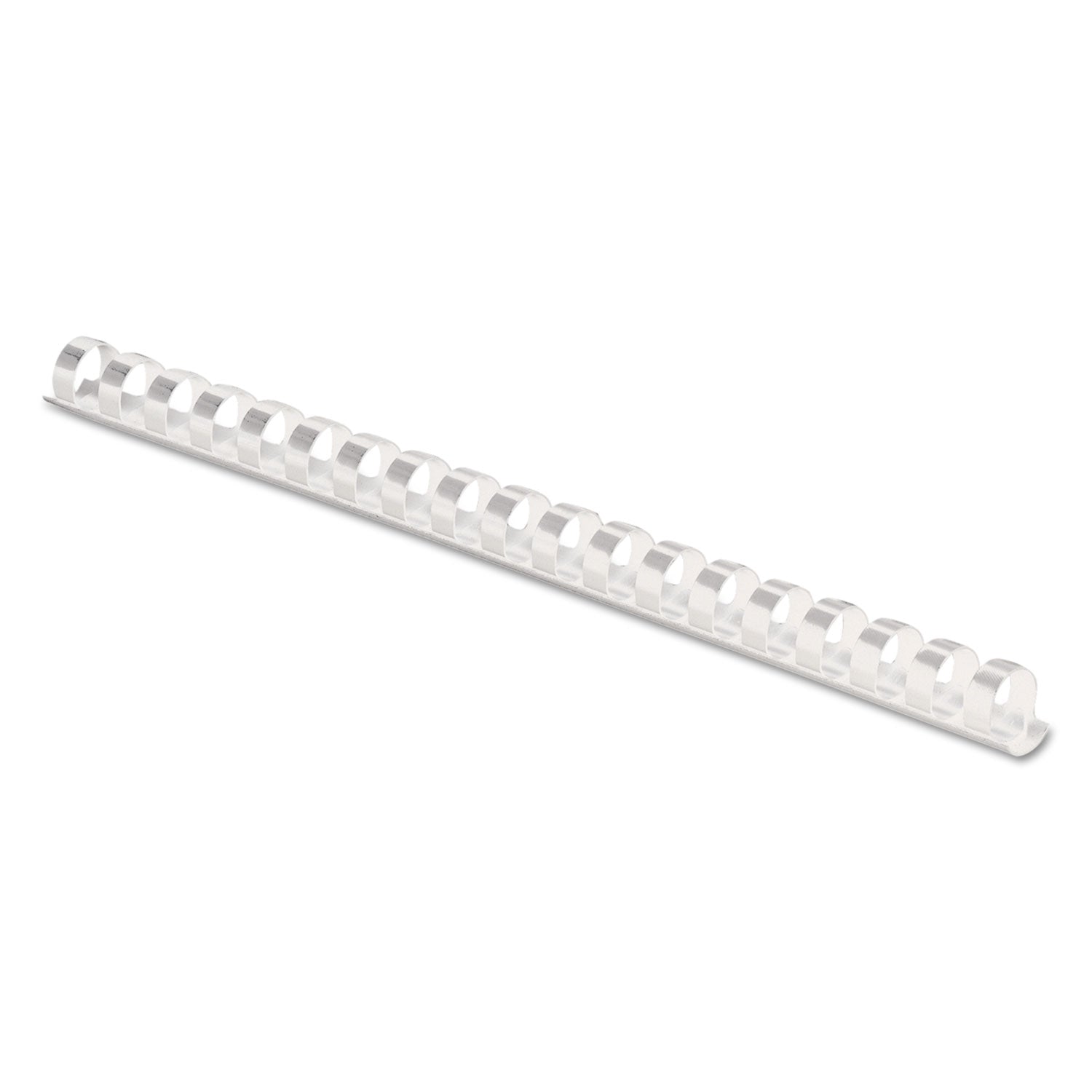 Fellowes 19-ring Plastic Comb Binding - 0.5" Height x 10.8" Width x 0.5" Depth - 0.50" Maximum Capacity - 90 x Sheet Capacity - For Letter 8 1/2" x 11" Sheet - White - Plastic - 100 / Pack