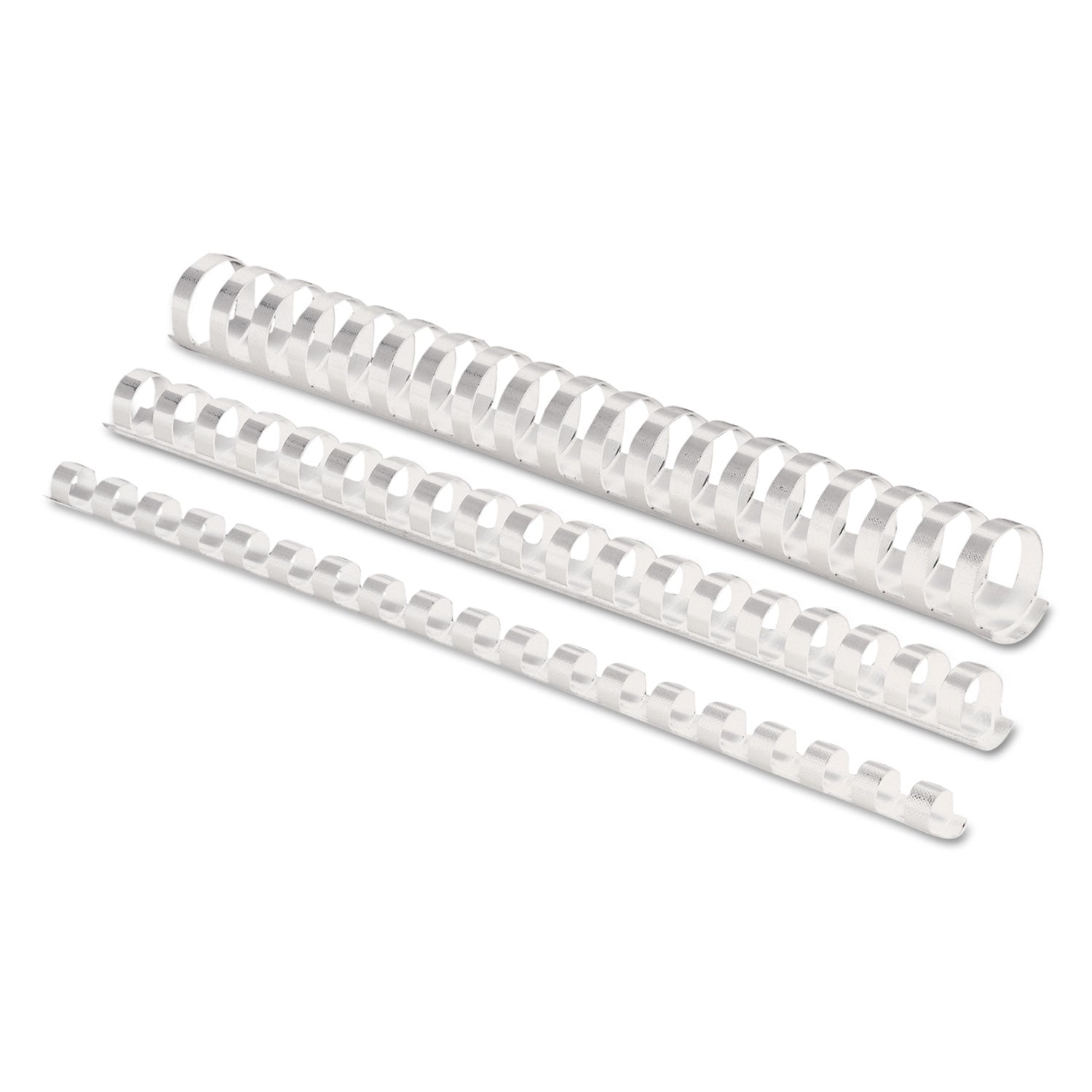 Fellowes 19-ring Plastic Comb Binding - 0.5" Height x 10.8" Width x 0.5" Depth - 0.50" Maximum Capacity - 90 x Sheet Capacity - For Letter 8 1/2" x 11" Sheet - White - Plastic - 100 / Pack