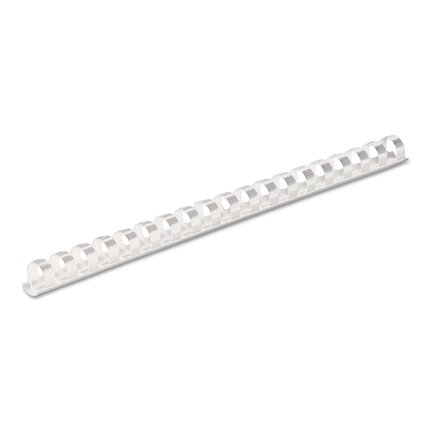 Fellowes 19-ring Plastic Comb Binding - 0.4" Height x 10.8" Width x 0.4" Depth - 0.37" Maximum Capacity - 55 x Sheet Capacity - For Letter 8 1/2" x 11" Sheet - White - Plastic - 100 / Pack