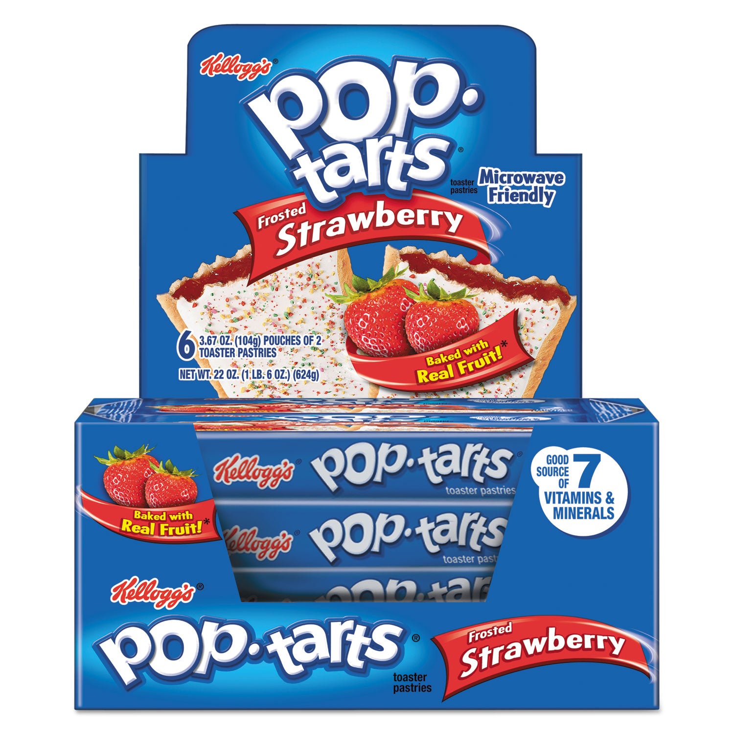 Strawberry, Frosted Strawberry - 1 - 1.37 lb - 2/Pack - 6 / Box