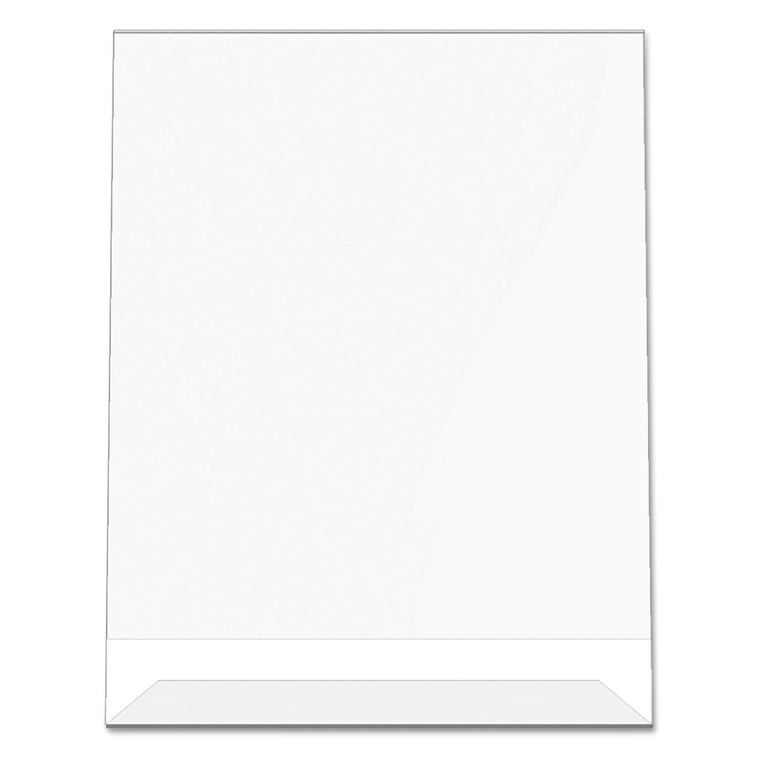 8.5" Width x 11" Height x 2.6" Depth - Rectangular Shape - Side-loading, Self-standing - Indoor, Outdoor - Plastic - Clear - 1 Each