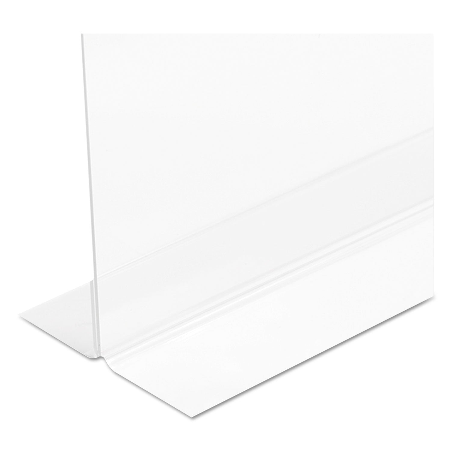Deflecto Classic Image Double-Sided Sign Holder - 11" Width x 8.5" Height - Rectangular Shape - Self-standing, Bottom Loading - Indoor, Outdoor - Plastic - Clear, Clear - 1 Each